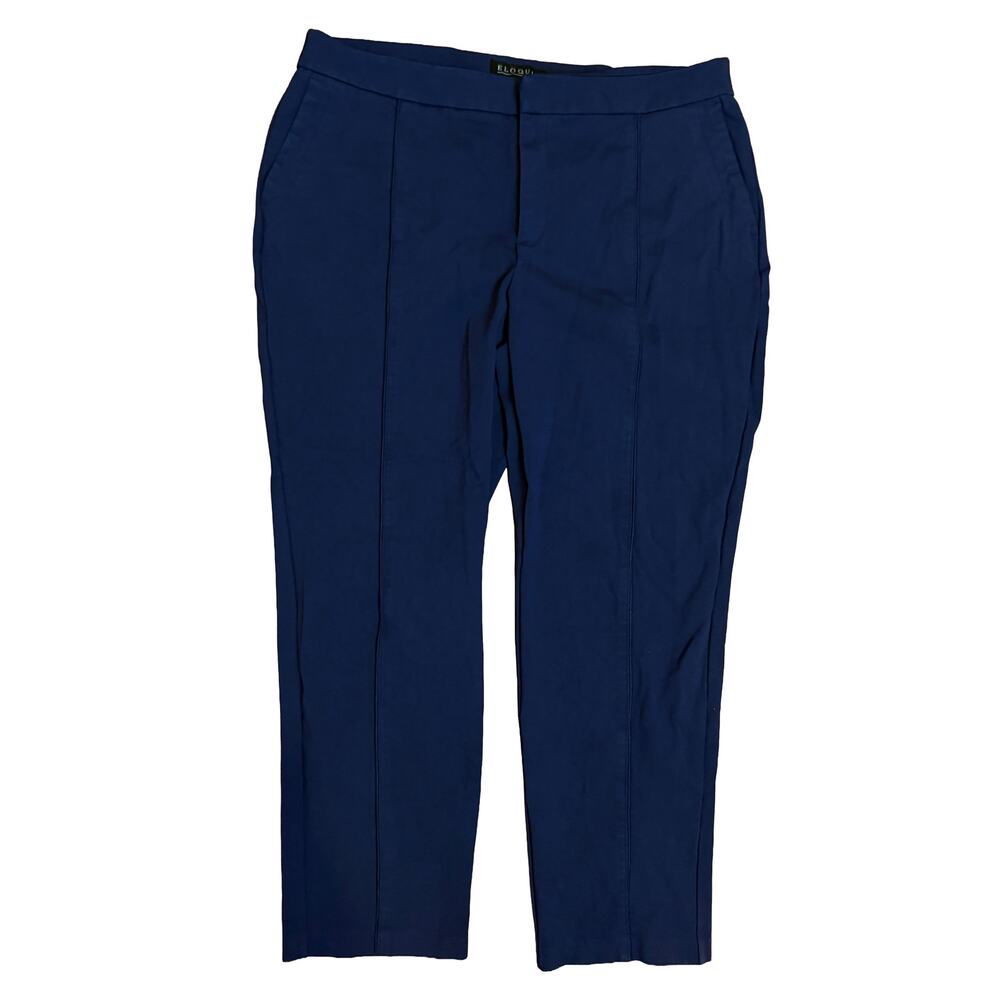 Eloquii Stretch Dress Pants Heavy Knit Workwear Straight Leg 40x28